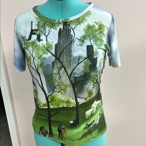 Scenic Print Short Sleeve Tee